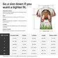 thumbnail image 2 of Yiaed Brown Bunny Print Mens Short Sleeve Tight Fit T-Shirt, Crewneck Casual Tee-XX-Large, 2 of 5
