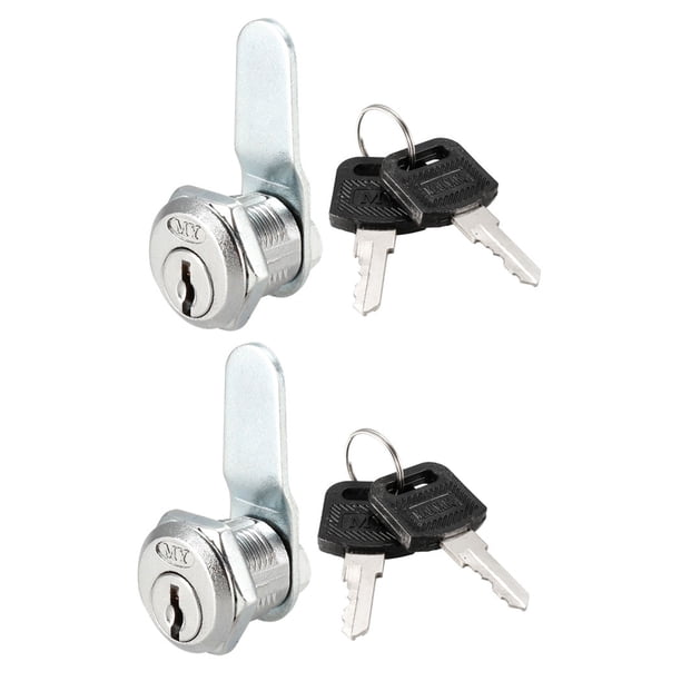Cerradura de palanca Uxcell Longitud del cilindro de 16mm 48mmx2mm Tipo de tuerca de palanca Diferente 2Pack