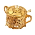 thumbnail image 4 of Tarro de , recipiente para condimentos, pequeño soporte para dulces, contenedor de Chocolate versátil, tarro de miel para cena, fiesta festiva Oro, 4 of 9