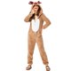 thumbnail image 1 of Pijamas de disfraz de reno de elfo de Navidad para mujer, adulto, con capucha, acogedor, ciervo, Cosplay, mono, mono de lana, 1 of 4