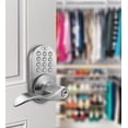 thumbnail image 3 of Keyless Entry Lever Handle Door Lock with Electronic Digital Keypad Satin Nickel, 3 of 7