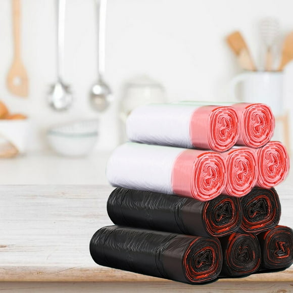 Ganfancp Kitchen Drawstring Garbage Bag, 15L Garbage Bag, Garbage Bags 100pcs For Bathroom Bedroom Office Trash Can Deals