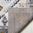 thumbnail image 6 of SAFAVIEH Odyssey Edin Damask Runner Rug, Grey/Blue Gold, 2'2" x 8', 6 of 8