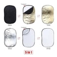 thumbnail image 4 of Andoer 24" * 36" / 60 * 90cm 5 in 1 (Gold, Silver, White, Black, Translucent) Multi Portable Collapsible Studio Photo Photography Light Reflector, 4 of 5