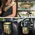 thumbnail image 3 of Uorisanigo Forest Deer 15 Pack Car Accessories Set, Universal Car Seat Cover Car Wheel Cover Protector Seatbelt Covers Trash Bin Air Vent Car Organizer Rearview Cover Car Coaster Keychain, 3 of 7
