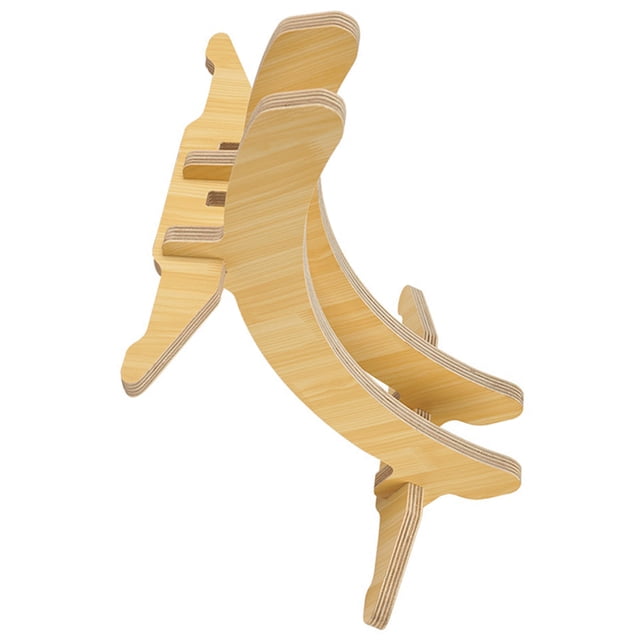 OULII Nonslip Wooden Bike Stand Bike Display Rack Easy Assembly For Home Use