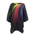 thumbnail image 4 of Chemises à Manches 3/4 pour Femmes Été Décontracté Longue Blouse Col Rond Imprimé Élégant Printemps Tops 2023, 4 of 5