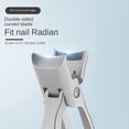 thumbnail image 2 of German Nail Clippers for Thick Nails with Wide Jaw and Ultra Sharp Blades, Catcher, Black, 2 of 4