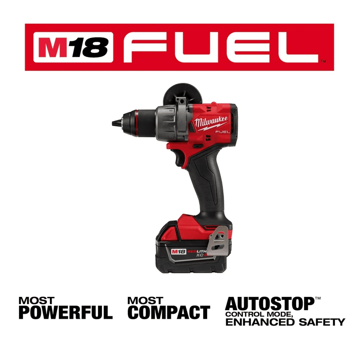 Milwaukee M18 18V, 5.0Ah 1/2 in Cordless Drill Driver, 2000 RPM