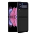 thumbnail image 1 of SaniMore Case for Samsung Galaxy Z Flip 3 6.7" 2021, Carbon Fibre Back Slim Shcokproof Anti-scratch 360°All-around Protective Drop Resistant Case for Samsung  Galaxy Z Flip 3, Black, 1 of 6