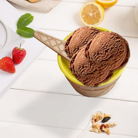 

npkgvia Kitchen Gadgets Dinnerware Sets Mini Ice Bowl With Spoon Dessert Bowl Wedding Dessert Cup Set Ice Party Children S Food Bowl With Spoon Sundae Yogurt Soup Tools Clearance