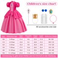 thumbnail image 2 of Disfraz de princesa Mooedcoe rosa para niñas y niños pequeños, 2 of 7
