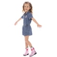 thumbnail image 4 of Minnie Mouse Toddler Girl Western Graphic Print Short Sleeve Denim Romper, Sizes 12M-5T, 4 of 9