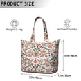 thumbnail image 4 of Abstract Floral Watercolor Overnight Bag Boho Artistic Flower Pattern Duffel, Lightweight, , Multiple Pockets, 4 of 5