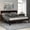 Espresso Queen, variant on Harmie Bed Frame Supportive Bedroom Setup master bedrooms guest rooms apartment bedrooms and Adults And Guest Rooms White Twin