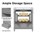 thumbnail image 3 of Dasun 30" Bathroom Vanity with Sink Combo, Multi-functional Bathroom Cabinet with Doors and Drawer, Solid Frame and MDF Board, Grey, 3 of 5
