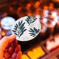 thumbnail image 3 of Porcelain Cup Mats with Pattern Cork Base Round Daily Supplies Leaf Pattern 103x7.5mm Box Size: 11x11x11cm Material Porcelain, 3 of 7