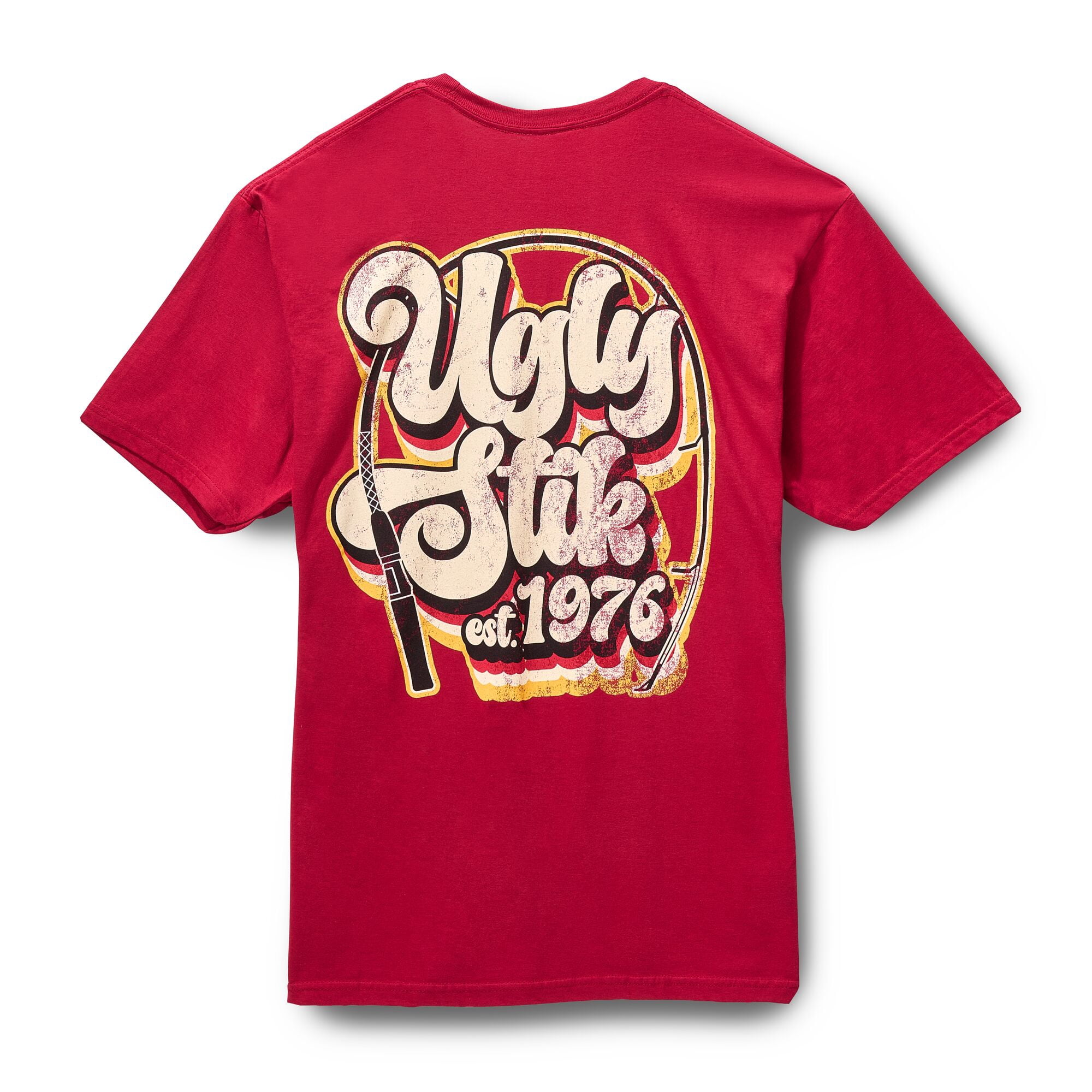 Ugly Stik 70's Logo T-Shirt, Size L (Red)