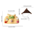 thumbnail image 6 of mdesiwst 1 Set Hamster Clothes Knitted Hat with Adjustable Strap Crochet Top Hamster Guinea Pig Small Animals Costume Accessories Pet Supplies, 6 of 8
