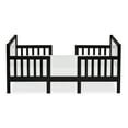 Dream On Me Hudson 3 in 1 Convertible Toddler Bed, Black and White