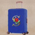 thumbnail image 1 of Luggage Cover Scratch Resistant Trolley Protective Case Apply To 18-32 Inch Golden Flower Print Suitcase Travel Accessory Covers 8Golden flower S M (22-25inch), 1 of 6