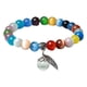 thumbnail image 5 of Pulsera Zulema Piedra Ojo de Gato elástica multicolor, 5 of 8