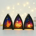 thumbnail image 2 of Witch Skeleton Pumpkin Led Wind Light For Halloween Decor Portable Lantern Candle Lamp, 2 of 13