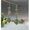 thumbnail image 5 of Pendientes de separación de Color turquesa con incrustaciones de moda, pendientes largos de brazo oscilante mecánico Wrigley creativos de gama alta para mujer, 5 of 5