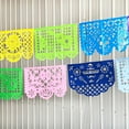 thumbnail image 3 of Square Day Of The Dead Mexican Halloween Party Decor Colorful Flags Cinco Festival Dead Theme Festivals Party Banners, 3 of 6