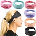 thumbnail image 1 of Diadema de entrenamiento antideslizante, ligera, multiusos, para yoga, correr, deportes, viajes, fitness, elástica, transpirable, se adapta a mujeres y hombres, duradera, 6 unidades, 1 of 7