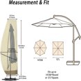 thumbnail image 5 of Patio umbrella cover for Outdoor Patio Umbrellas high quality Waterproof & UV-Resistant Protection for Cantilever Offset Parasols, 5 of 9