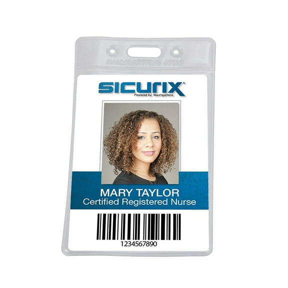 Baumgartens Sicurix Vertical Punched Badge Holders