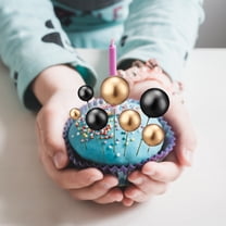 LEXSOMEO 30 Pcs Ball Cake Toppers Cake Balls Cake Pick Cake Toppers Cupcake Topper Cake Balls Decorations