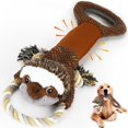 thumbnail image 1 of Juguete de peluche grande para perro con papel arrugado, juguete de tira y afloja para cachorros, juguete interactivo para masticar perros pequeños, medianos y grandes, 1 of 5
