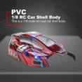 thumbnail image 2 of Car Body Shell Cover Spare Part For ZD-Racing accessories RC 1/8 Off-road Buggy RC Car Red, 2 of 8