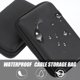 thumbnail image 2 of Bolsa de almacenamiento impermeable, bolsa de viaje, organizador, bolsa para cables, bolsa para cables, línea de datos electrónicos, 4 piezas, 2 of 6