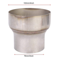 thumbnail image 2 of 2X Piping Exhaust Reducer, 3 Inch to 4 Inch Turbo/Exhaust Reducer Adapter Pipe Stainless Steel Universal, 2 of 9