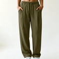thumbnail image 4 of ClodeEU Women's Drawstring Elastic Waist Jogger Pants,Casual Loose Solid Color Pant With Pockets ,Women's Plus L, 4 of 5