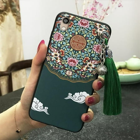 Lulumi-Phone Case For Huawei Honor 8S/Y5 2019/Play 3E, Durable cell phone cover Dirt-resistant tassel Soft case phone pouch Chinese Style TPU phone case Waterproof Silicone Shockproof bell