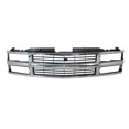 thumbnail image 1 of Garage-Pro Grille Assembly Compatible With 1994-1999 Chevrolet C1500, 1994-1999 Chevrolet C1500 Suburban Chrome Shell with Painted Black Insert, Plastic, 1 of 4
