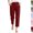 17# Wine, variant on Linen Pants Women Petite High Waisted Cropped Pants Summer Beach Ankle Length Straight Leg Tapered Trouser Pant with Pockets,Sky Blue 2XL