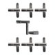 thumbnail image 2 of Llave de afinación de batería, herramienta manual, afinador de batería multifuncional para instrumentos musicales 7 piezas, 2 of 9