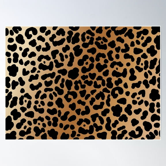 Cheetah Print Pattern Design Poster Wall Art, Modern Wall Decor For Living Room Bedroom, 8x12 UNFRAMED
