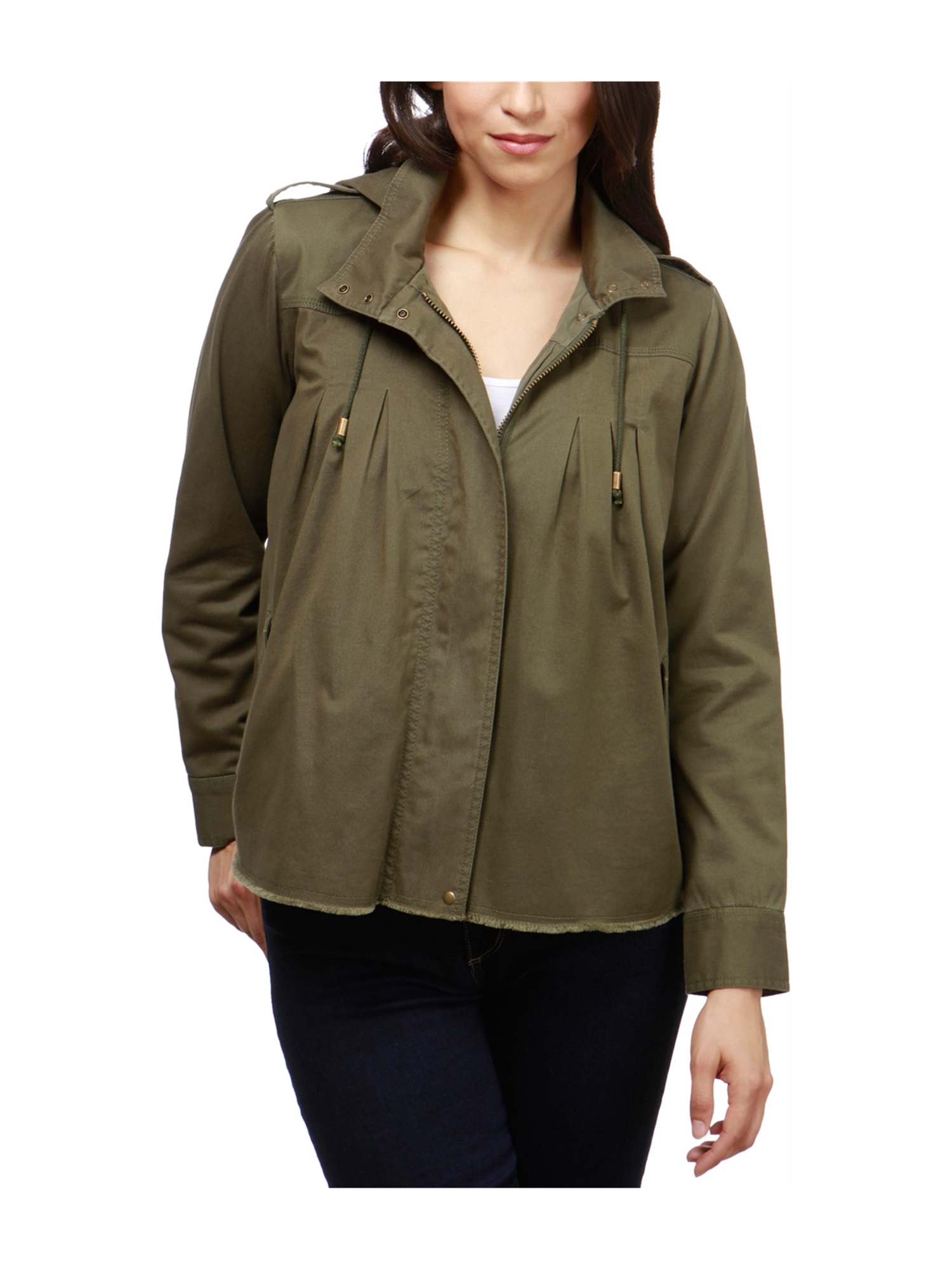 lucky brand hooded utility jacket