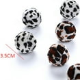 thumbnail image 2 of Walbest 5 Pieces Plush Soft Ball Cat Faux Fur Patch Puff Pom Balls Cat Toy with Catnip for Playing with Your Cats,1.38 Inches (Zebra and Leopard Style), 2 of 7