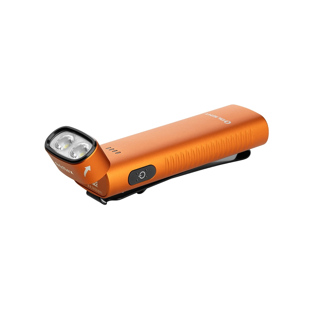 Olight Arkflex Orange Adjustable Right Angle EDC Flashlight, 1000