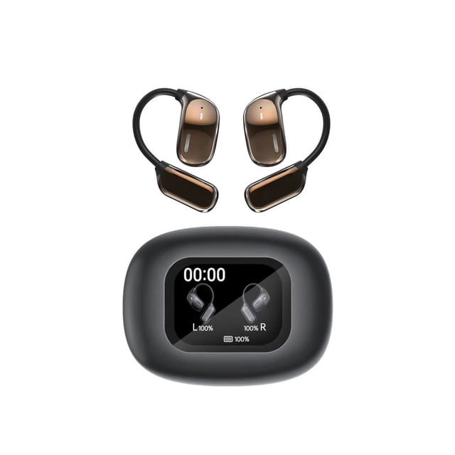 Audífonos Inalámbricos Bluetooth 5.4 Audífonos de Traducción Inteligentes, Pantalla de Cancelación de Ruido de Oído Abierto, Audífonos Inalámbricos de Traductor de 100+ Idiomas Bluetooth, Larga Vida Ú
