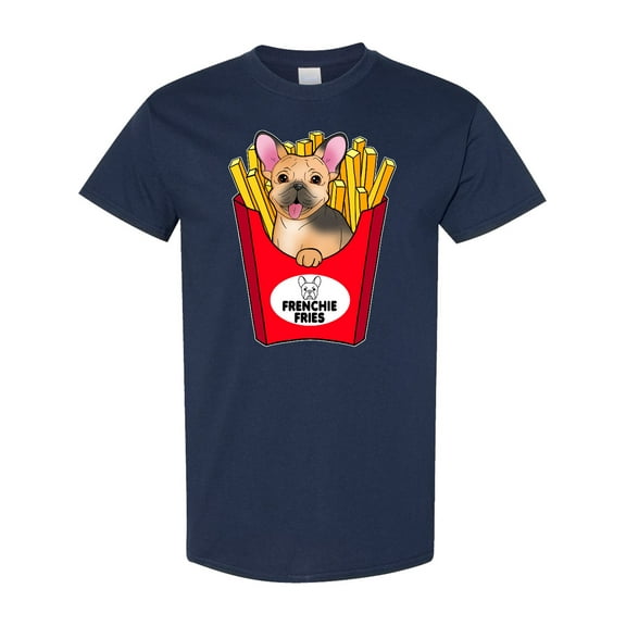 Inktastic Cute Frenchie in French Fries T-Shirt