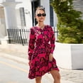 thumbnail image 4 of Vêtements de Printemps Vêtements pour Femmes Robe à Manches Longues Col en V Mode Soirée Élégante Cadeaux, 4 of 8