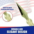 thumbnail image 4 of Super Tough Indoor Flag Pole kit 7ft - Metal Spear - Gold Texture Base - Aluminum Flagpole with Brass Finish - Heavy Duty Inside House Flagstaff - Interior Shaft and Stand - No Ensign Included, 4 of 7